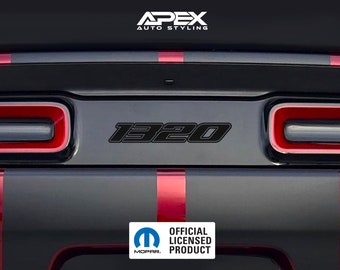Blank / Debadged Dodge Challenger Tail Light Divider Decal - 1320 Logo (Custom Colors)