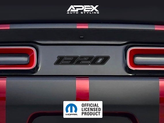 Blank Debadged Dodge Challenger Tail Light Divider Decal 1320