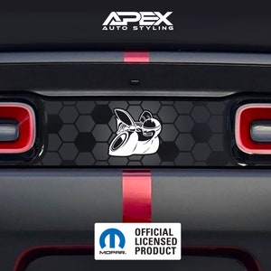 MULTIPLE STYLES! Dodge Challenger Taillight Divider Decal - Scat Pack Logo (Customizable)