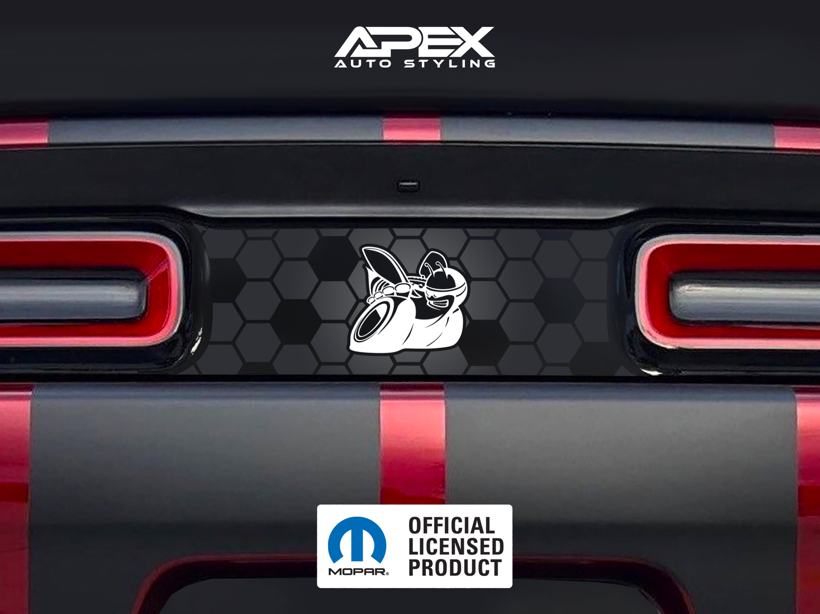 MULTIPLE STYLES! Dodge Challenger Taillight Divider Decal - Scat