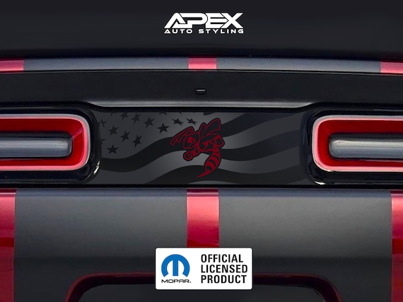 MULTIPLE STYLES! Dodge Challenger Taillight Divider Decal - Murder