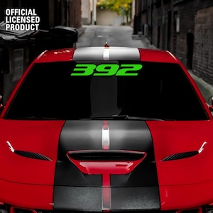 392 Hemi Windshield Banner for Dodge Challenger Charger - Customizable