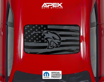 Dodge Challenger Sunroof Decal - Hellcat Logo (Multiple Styles & Colors)