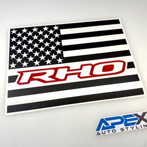 RAM RHO Logo Rear Sliding Window Decal (multiple Styles) (OEM Colors ...