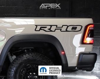 Calcomanías para la cabecera de la RAM RHO Hurricane con licencia de Mopar - Tamaño OEM (juego de 2) (colores personalizados)