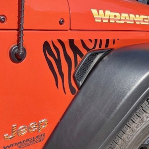 2018-2022 Jeep Wrangler / Gladiator Vent Decals - Zebra Stripes