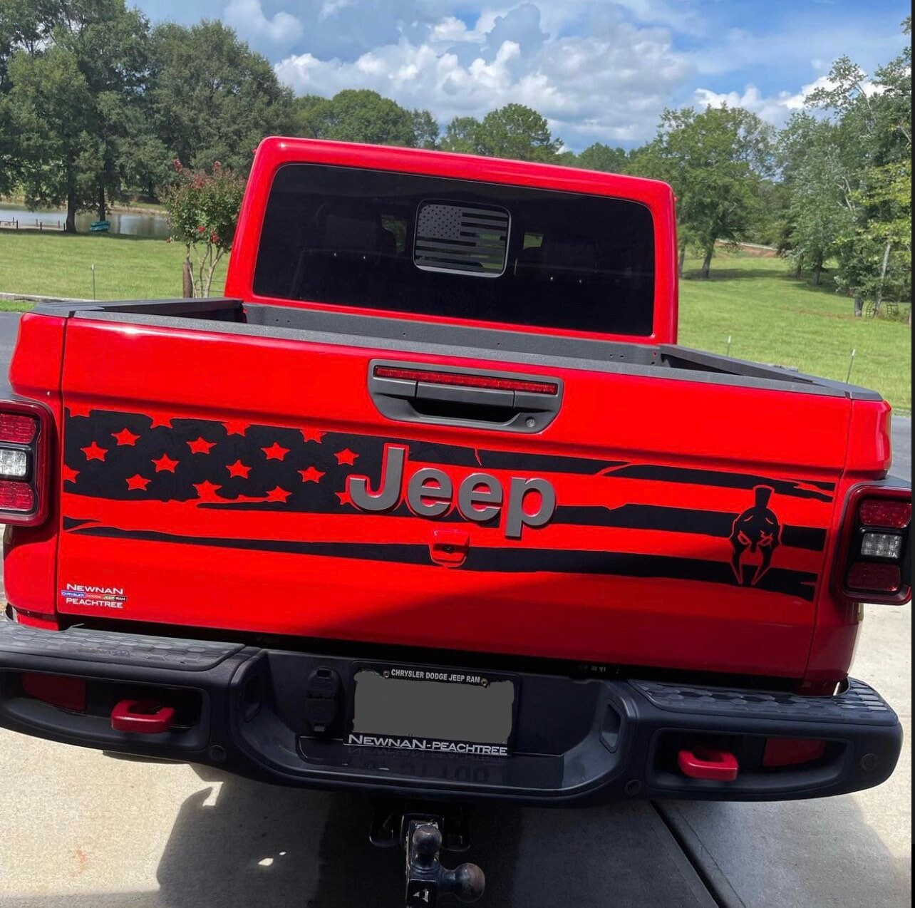 20202022 Jeep Gladiator Tailgate Decals US Flag & Gladiator Etsy