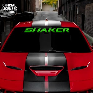 Shaker Logo Windshield Banner for Dodge Challenger Charger - Customizable