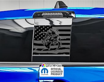 RAM TRX Raptor Eater Rear Sliding Window Decal (Multiple Styles) (Customizable)