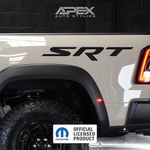 RAM TRX Bedside Decals - SRT Logos (Set Of 2) (Customizable)