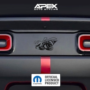 Blank / Debadged Dodge Challenger Tail Light Divider Decal - Superbee Logo (Custom Colors)