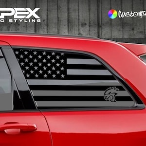 Adesivi per finestrini Jeep Grand Cherokee - Logo SRT Hellcat piccolo (set di 2) (personalizzabili)