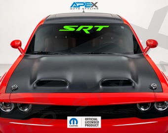 ダッジ チャレンジャー チャージャー用 SRT ロゴ フロントガラスバナー - カスタマイズ可能