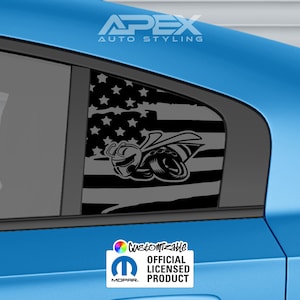 2011+ Dodge Charger Quarter Window Decals - Last Call Super Bee Logo (Multiple Styles) (Customizable)