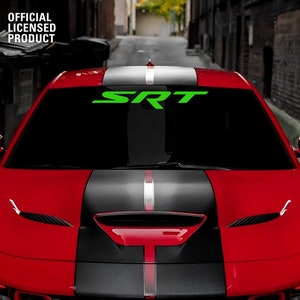 SRT Logo Windshield Banner for Dodge Challenger Charger - Customizable