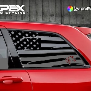 Adesivi per finestrini Jeep Grand Cherokee - Logo Hawk piccolo (set di 2) (personalizzabili)