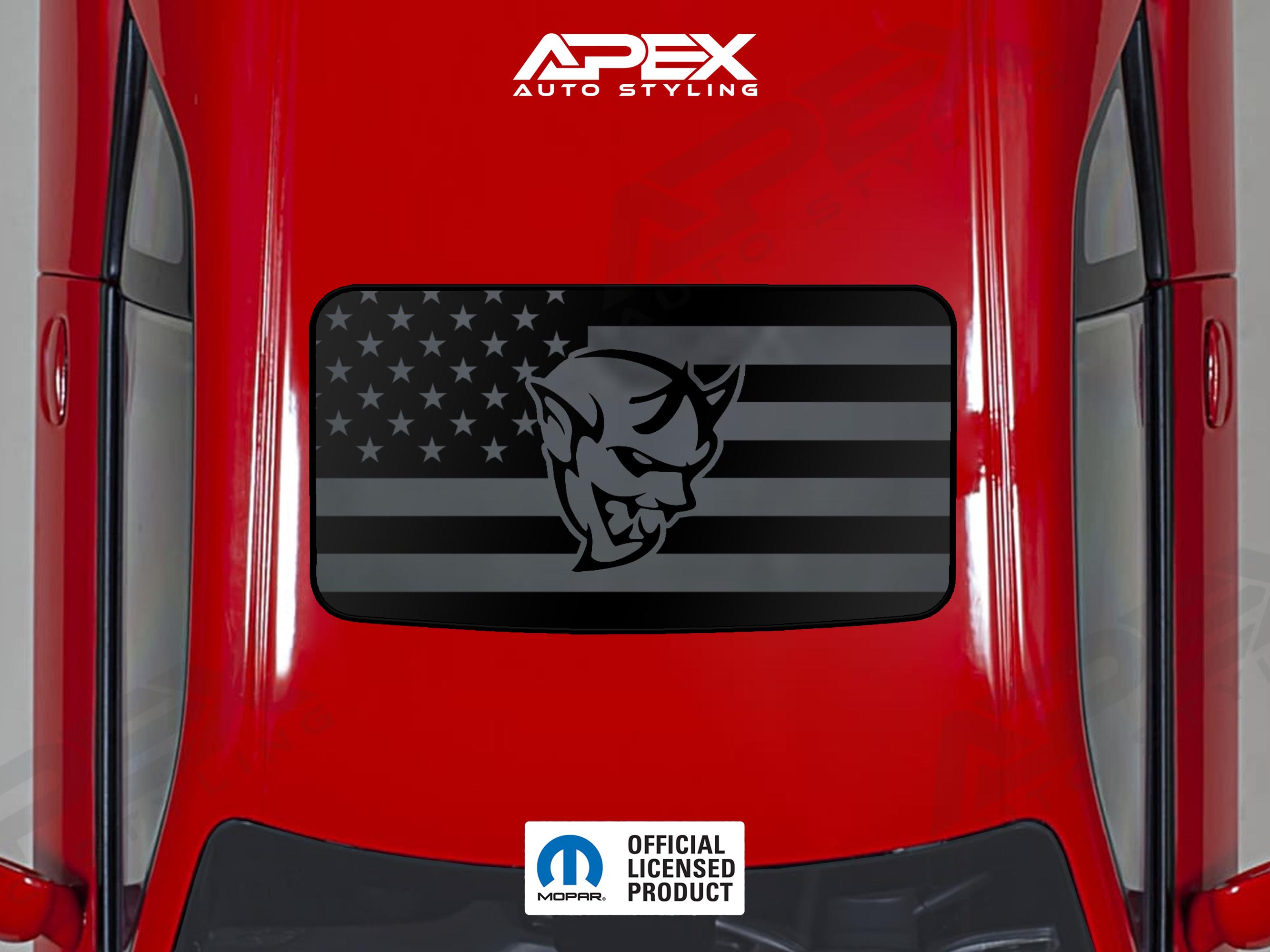 Dodge Challenger Sunroof Decal - SRT Demon Logo (multiple Styles