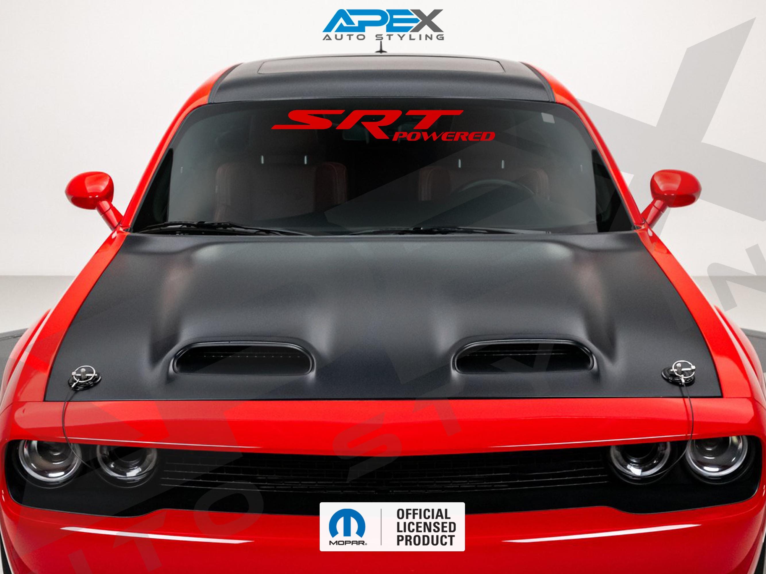 SRT Powered フロントガラスバナーデカール ダッジ チャージャー