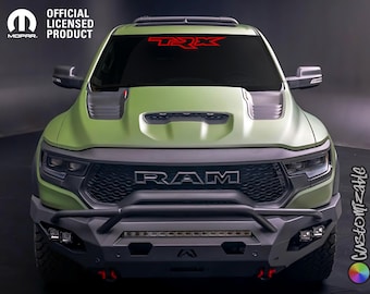 RAM TRX Windshield Banner Decal - TRX Logo - Customizable