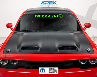 SRT Hellcat Windshield Banner for Dodge Challenger Charger - Customizable