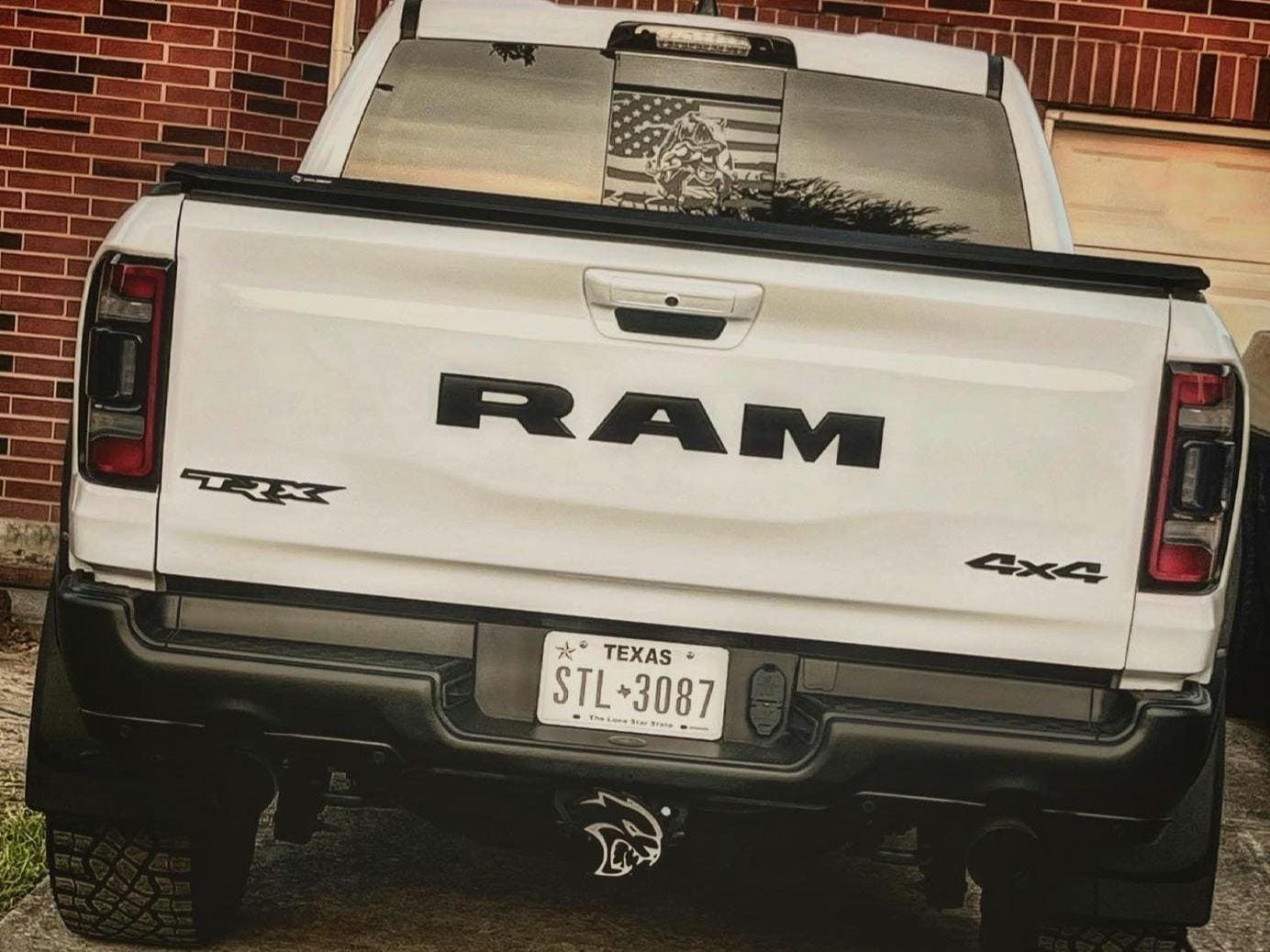 Trx Raptor Sticker RAM TRX Raptor Eater Rear Sliding Window Decal (multiple Styles ...