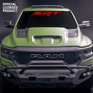 RAM TRX Windshield Banner Decal - SRT Logo - Customizable