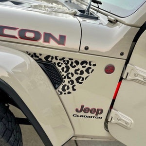 2018-2022 Jeep Wrangler / Gladiator Vent Decals - Cheetah Print