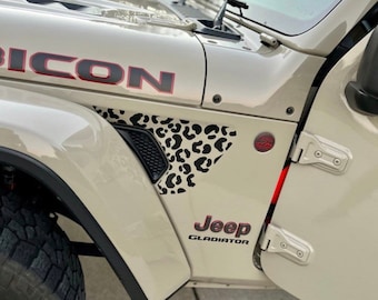 2018-2022 Jeep Wrangler / Gladiator Vent Decals - Cheetah Print