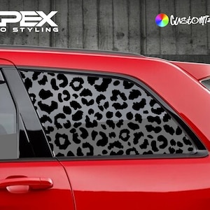Adesivi per finestrini Jeep Grand Cherokee - Stampa ghepardo (set da 2) (personalizzabili)