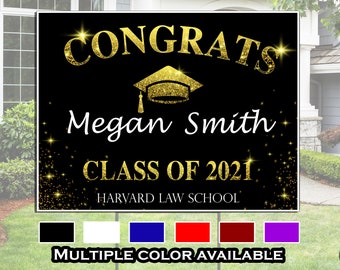 18x24 GRADUATION YARD SGINS 2021 graduation gift for her Grad sign Class of 2021 Lawn Sign for yard School College Outdoor Graduation Signs