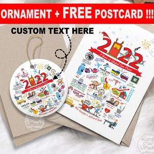 2022 Weihnachtsanhänger & GRATIS KARTE, 2022 Weihnachtsanhänger 2022 Gas Ornament Personalisiertes Ornament