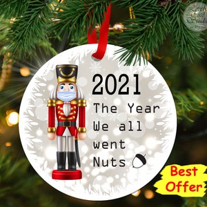 Nutcracker soldier 2021 Christmas Ornament for Home Décor Christmas gift, Christmas design 2021 Christmas Decoration, 6 feet apart, bye 2021