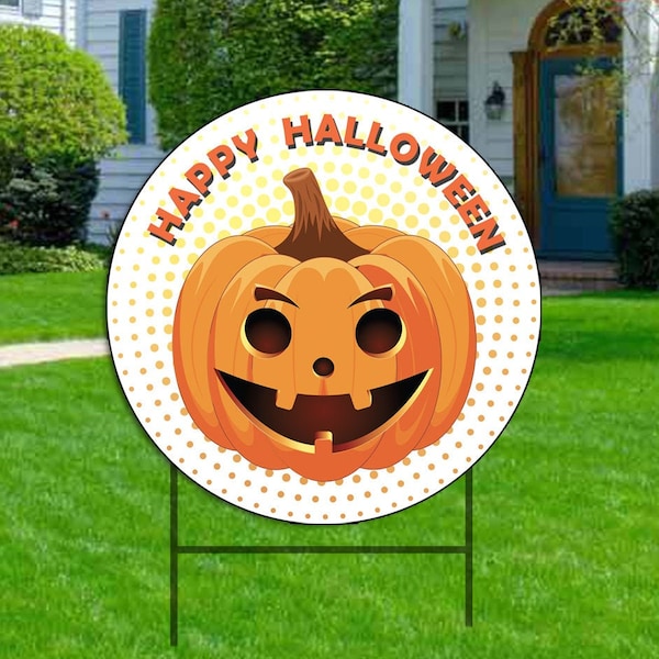 Beautiful Happy Halloween Pumpkin Decoration 2020 - Perfect as Gift, Garden yard sign, Trick-or-treat . Trick or Treat Happy Halloween sign