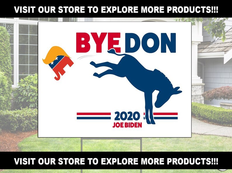 NOPE 2020 Yard Sign Biden Harris Yard Sign Anti Trump Sign Etsy