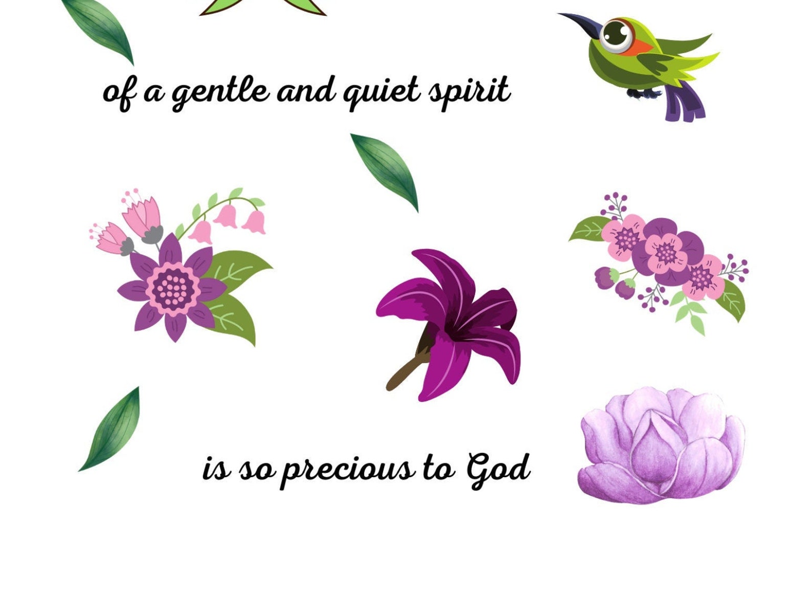 A Gentle Quiet Spirit Printable for Bible Journaling Faith Etsy