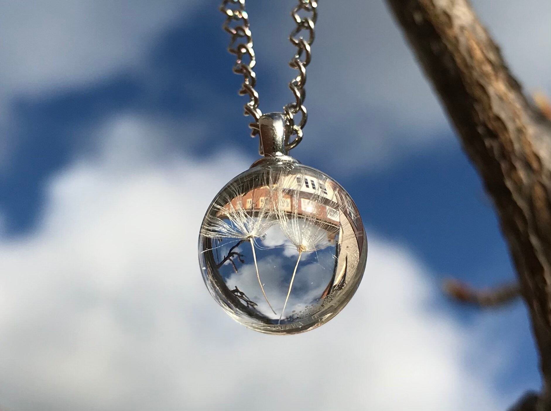 Peaceful shala dandelion necklace clearance