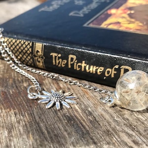 Metal Dandelion Bookmark: Sunflower Charm & Wish Globe