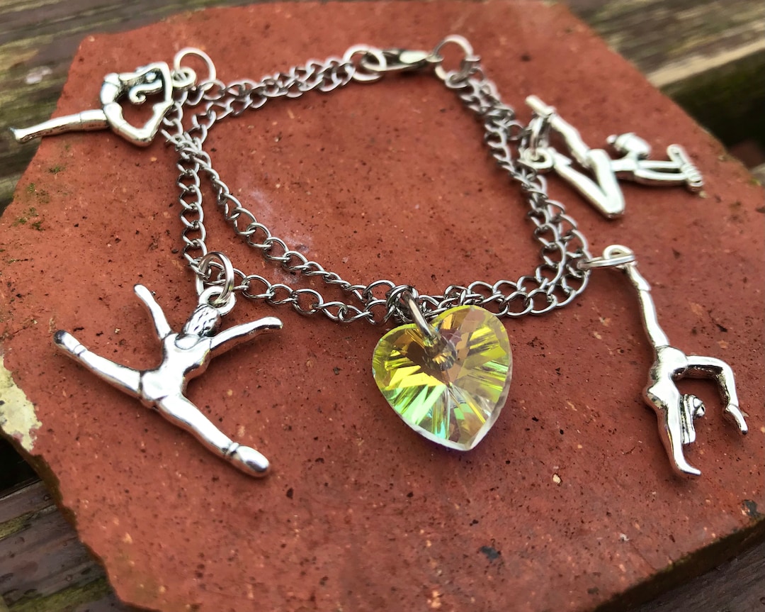 Gymnast Charm Bracelet, Gymnasts, Gym Coach, Gymnastics Fan, Dance