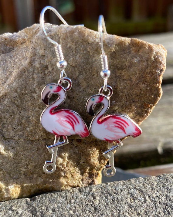 Earrings flamingo sale