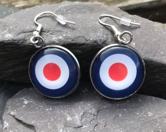 RAF Roundel Earrings: Spitfire MOD Style