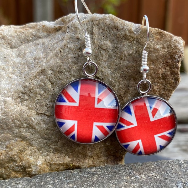 Union Jack earrings, Union flag earrings, Jubilee earrings, British flag earrings, coronation earrings