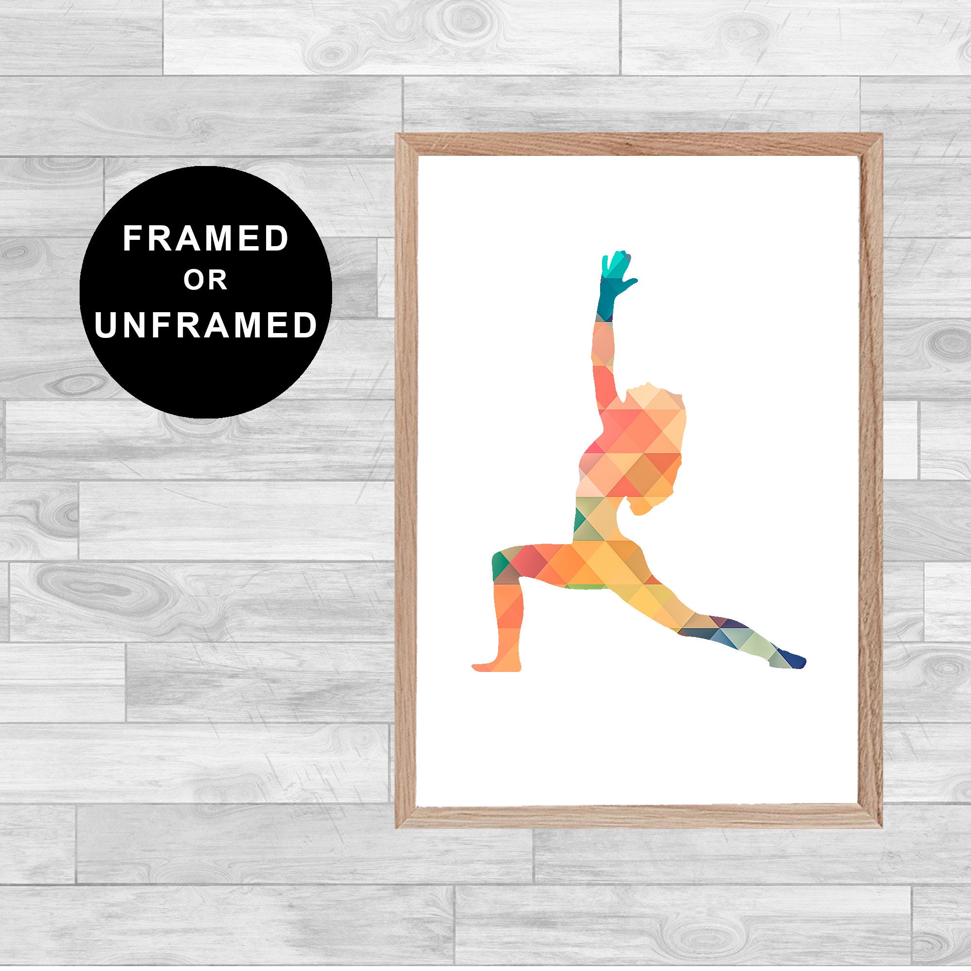 Framed Or Unframed Yoga Print Spirituality Zen Meditation Wall Art Watercolor Gift Home Decor Painti