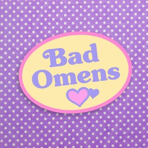 Bad Omens Sticker, Girly Pop Metal, Pastel Goth Holographic Water Bottle Decal, Bleghssed Sticker, Kawaii Metal, Baddie Omens
