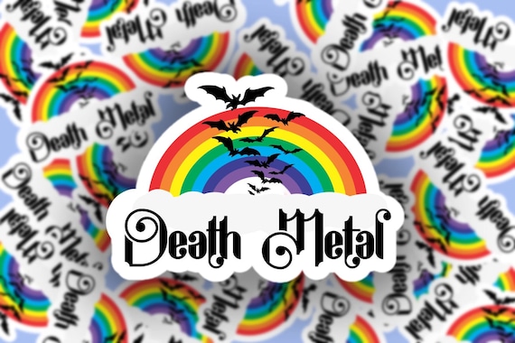 Death Metal Logo Sticker