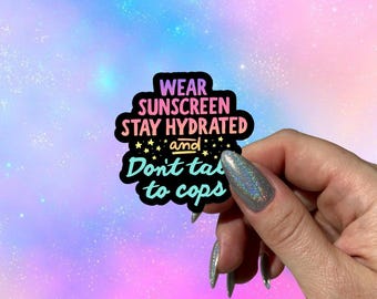 ACAB Sticker, Dont Talk to Cops, Funny Girl Tips
