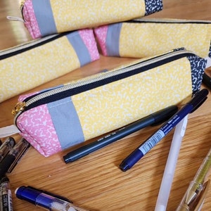 ULTIMATE Pencil Case made with Composition Notebook Print Cotton with 10&quot; zipper - FREE SHIPPING!