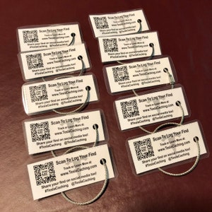 10x TeslaCaching Tag ONLY - No Car - RANDOM NAME
