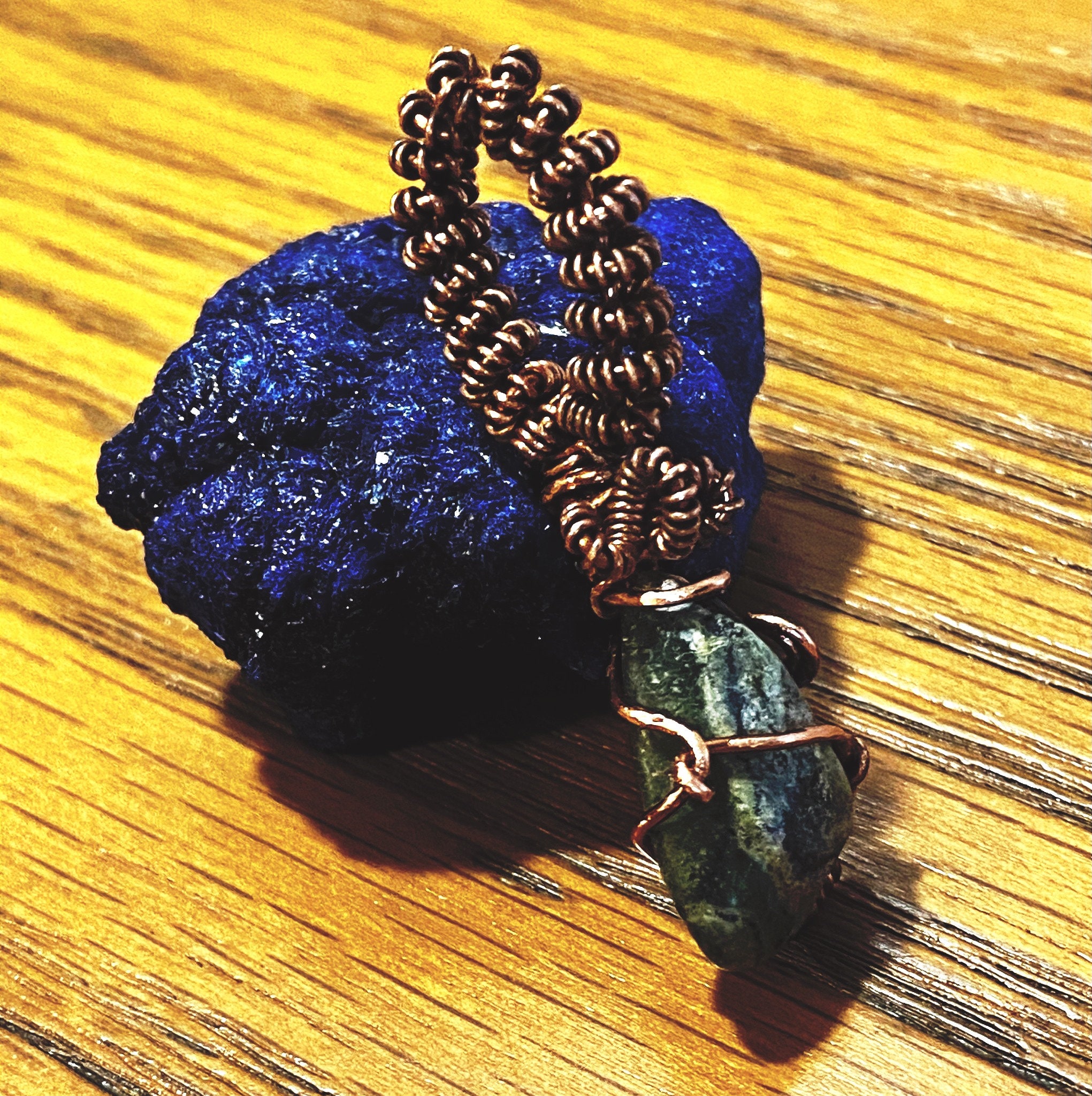 Green Jasper Necklace Green Natural Stone Necklace Natural Etsy UK