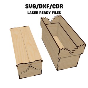 Box With Doors on Gears. Laser Cut Files SVG DXF CDR Vector Plans ...