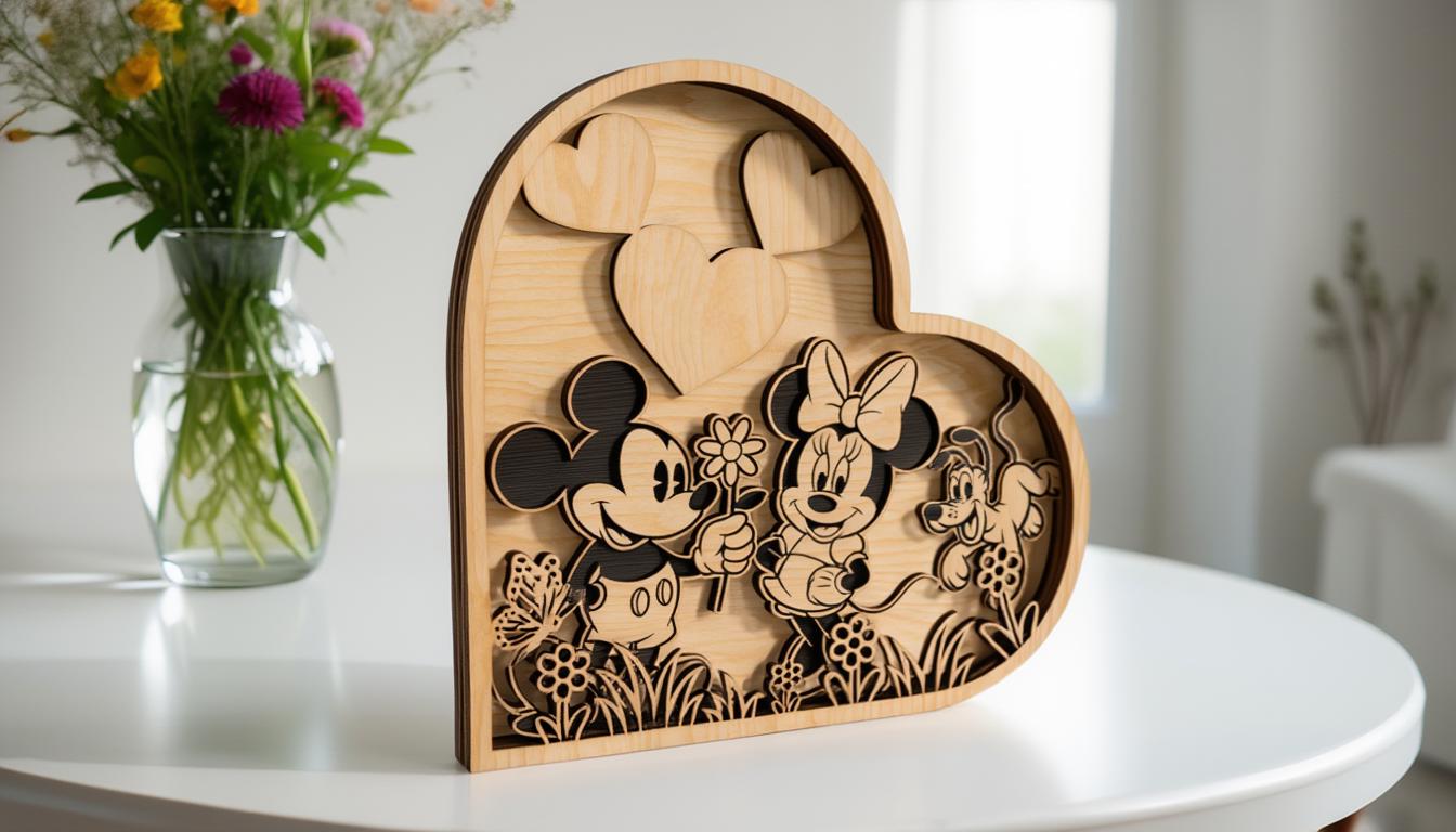 Mickey wood frame - Etsy 日本